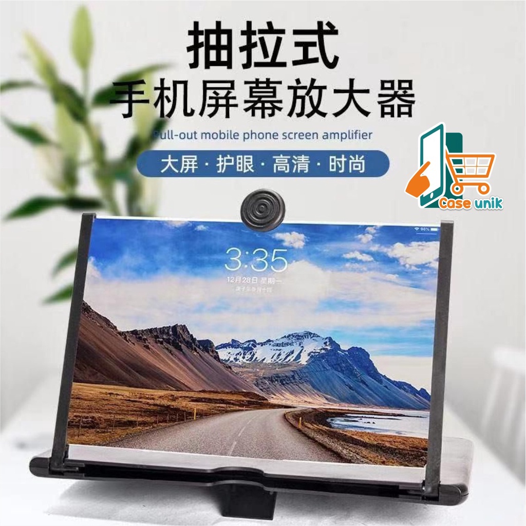 BM016 Kaca pembesar layar hp 3D smartphone 3Dportable untuk nonton pembesar layar hp video ampilier CS2485