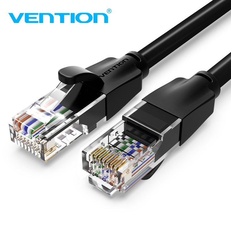 VENTION Kabel LAN RJ45 Gigabit Ethernet Cat6 Cat5e ( 0.5 - 15 Meter BLACK )