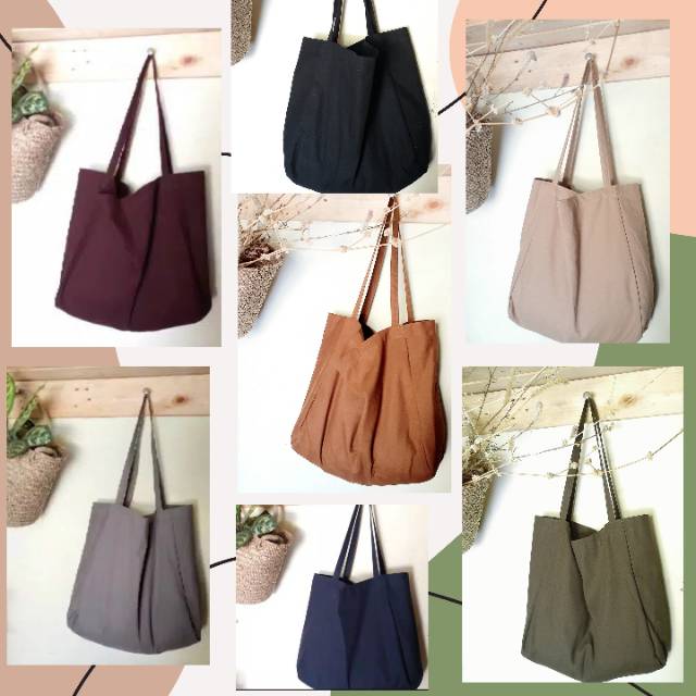 NUDIE BAG TOTEBAG MURAH canvas sueding tebal dan lembut