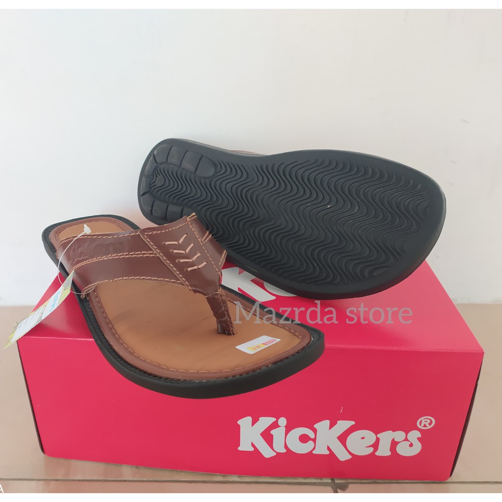 SANDAL KULIT PRIA KICKERS /SANDAL PRIA ?SANDAL TERLARIS