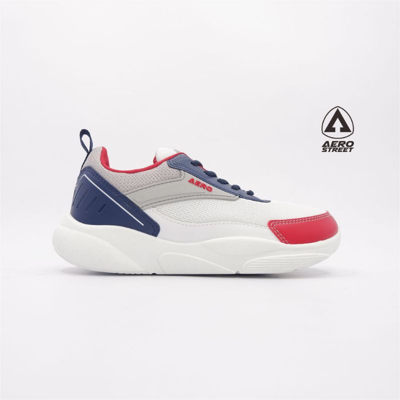 Aerostreet 37-40 Lemon Navy Merah - Sepatu Sneakers Casual Sport Sekolah Pria Wanita Aero Street