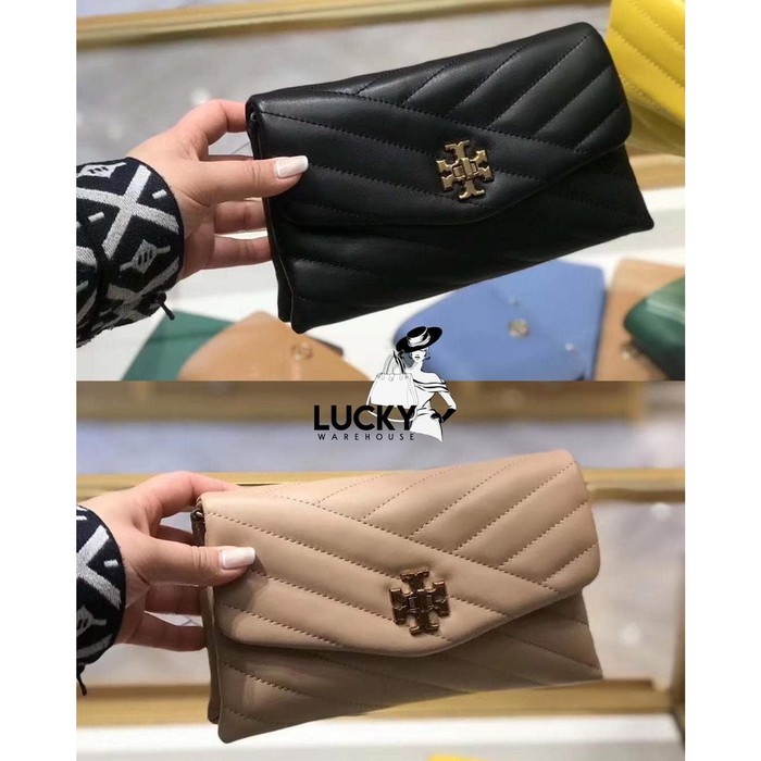 Tory Burch Kira Chevron Chain Wallet - ORIGINAL 100%