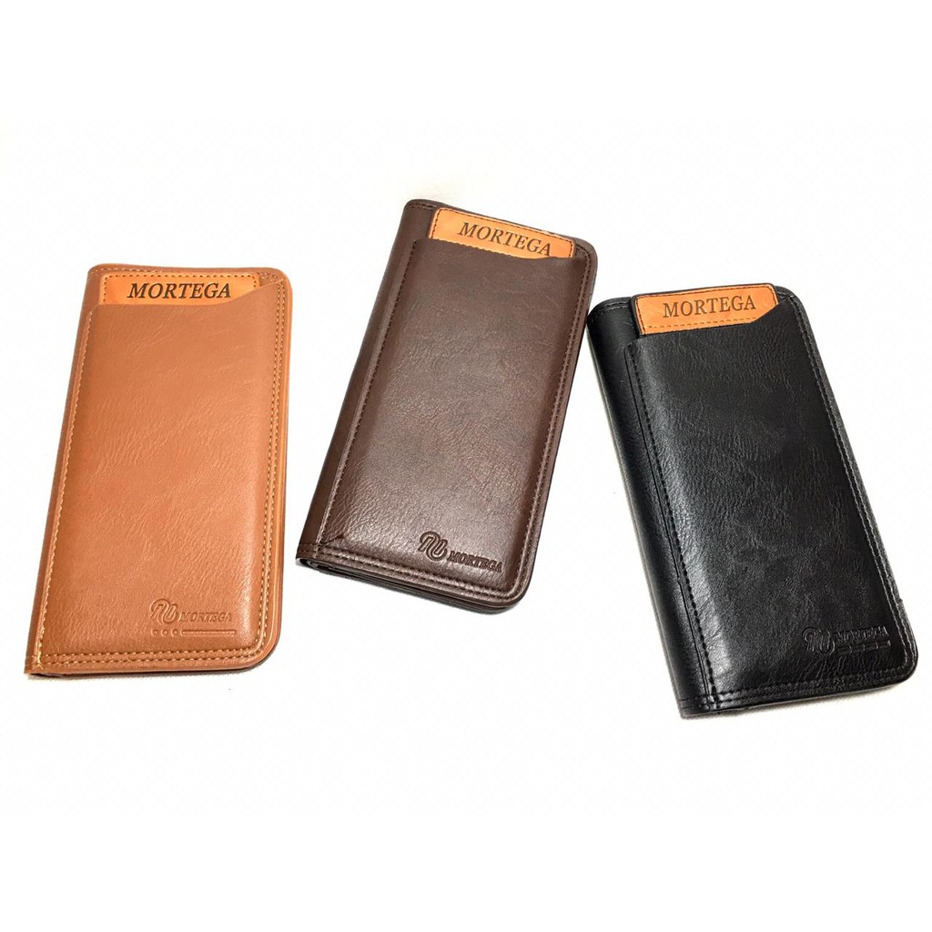 Dompet Panjang Kulit PU Mortega Pria - M-504