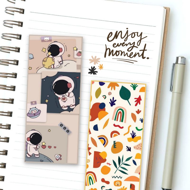 

PEMBATAS BUKU MOTIF BOOKMARK PENANDA BUKU PEMBATAS BUKU AESTHETIC LUCU BOOKMARK AESTHETIC
