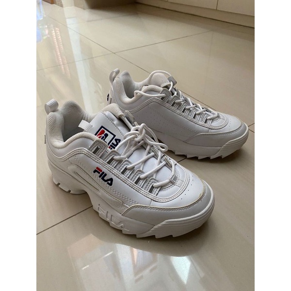 FILA Women's Disruptor white (Preloved)