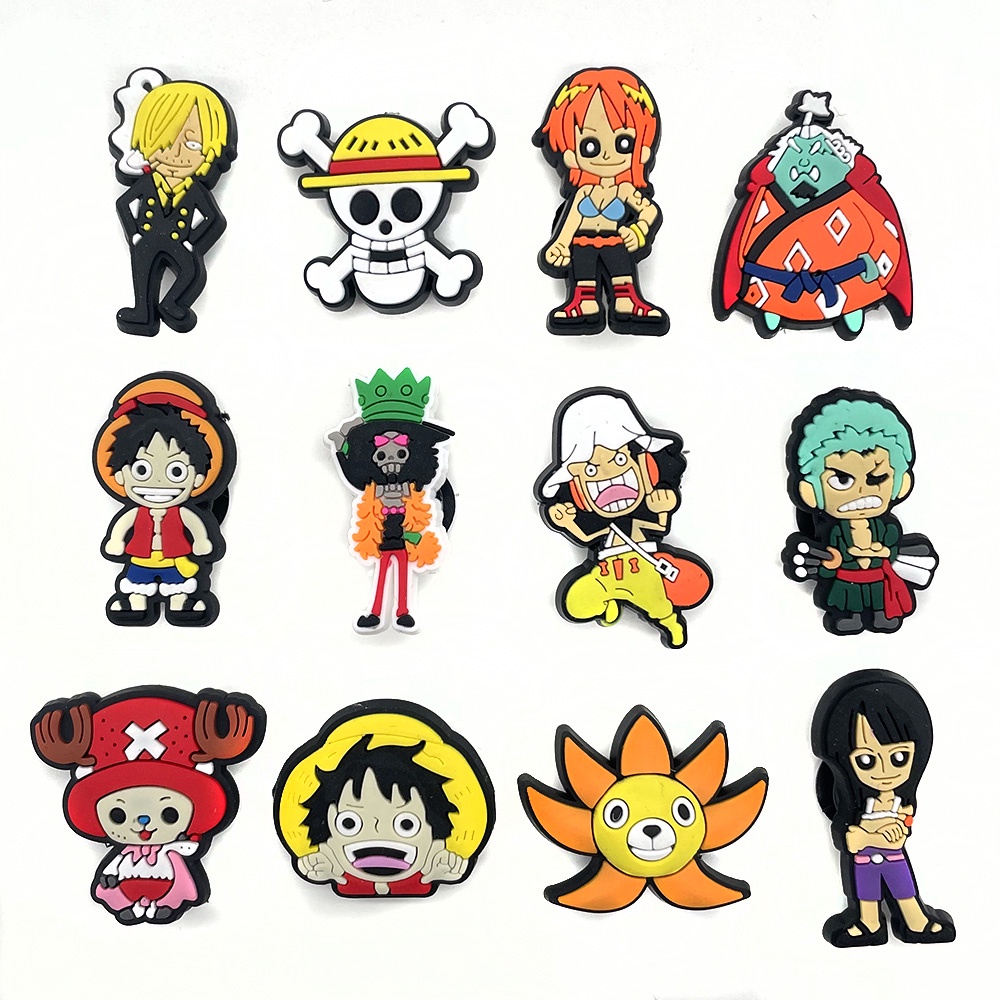 Charms Pins Jibbitz Anime One Piece Crocs Untuk Sepatu