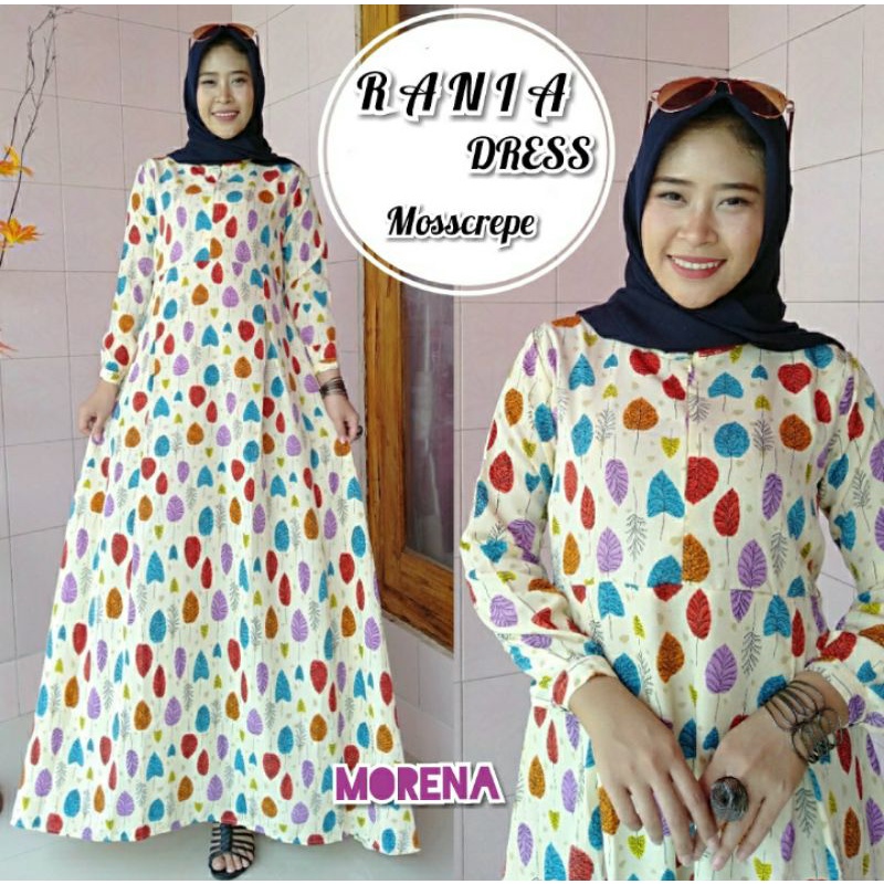 RANIA DRESS/ GAMIS RANIA/ TUNIK RANIA MOSCREPE