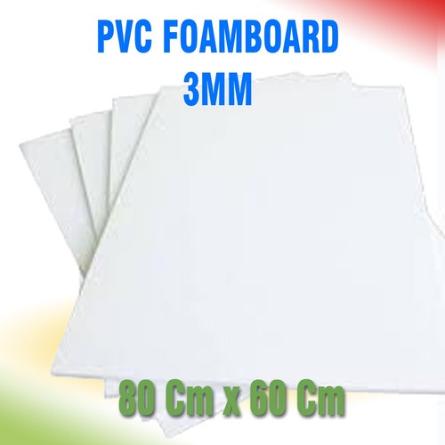 PVC Foam Board 3mm papan lembaran 60cm x 80cm