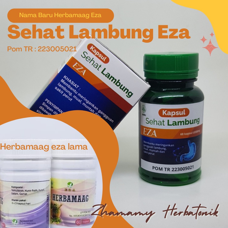 

[BPOM] HERBA SEHAT LAMBUNG EZA | NEW HERBAMAAG EZA KAPSUL