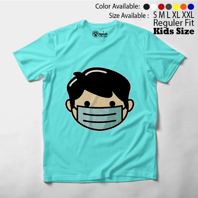 Baju Anak / Kaos Atasan Anak / Kids T Shirt Kids With Masker