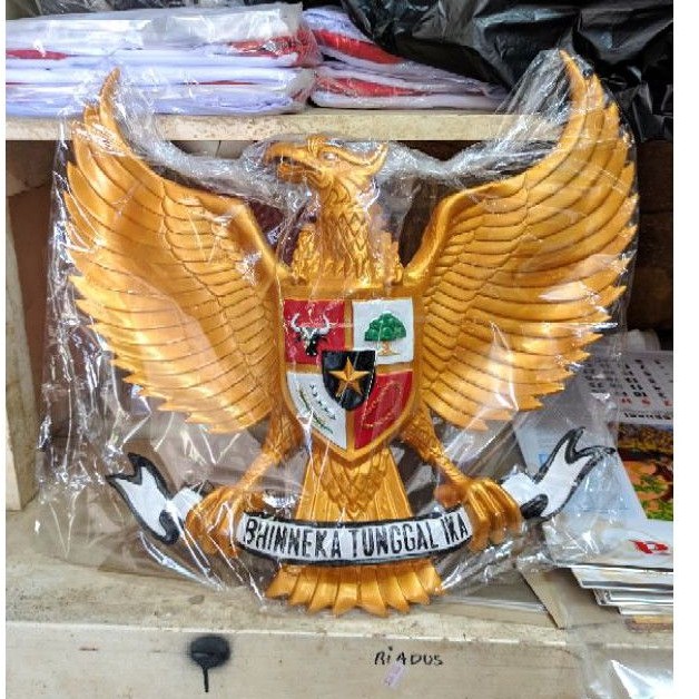  Lambang  garuda 3D  bahan fiber ukuran 40x45 Shopee Indonesia