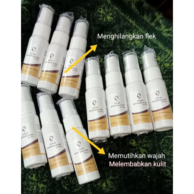 WHITENING GLOW SERUM  ORIGINAL /SERUM FARMASI/ SERUM FLEK