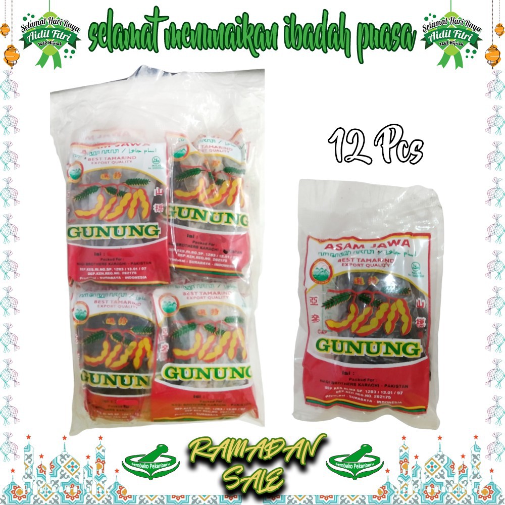 

Asam Jawa Cap Gunung 40gr Kemasan Ekonomis