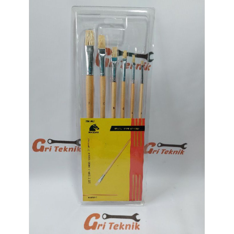 

KUAS LUKIS SET 6 PCS MASSAKI / 6 PCS PAINT ART BRUSH SET