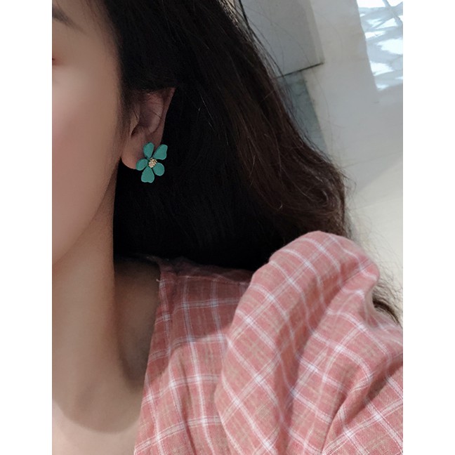 LRC Anting Tusuk Fashion Summer Flower Earrings F75330