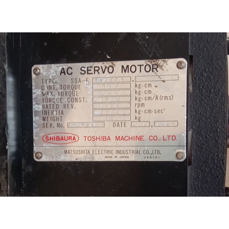 AC SERVO MOTOR MATSUSHITA TYPE SSA-F 17150N