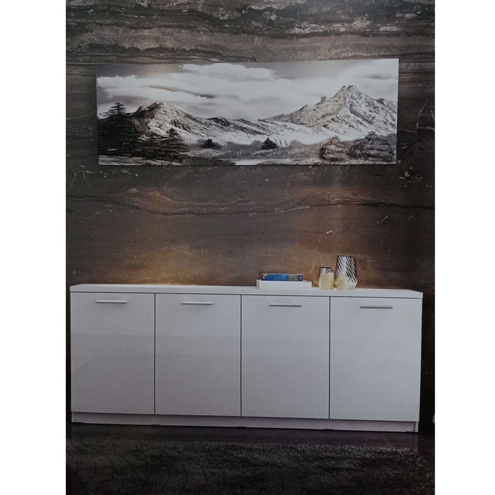 Meja samping deswar sideboard putih panjang madrid BANDUNG
