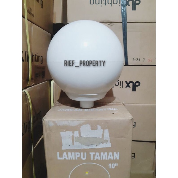 Lampu taman bulat tiang 10" magma