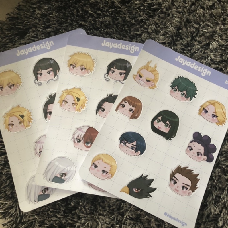 

STICKER SHEET BOKU NO HERO / STICKER MY HERO ACADEMIA / STICKER SHEET BOKU NO HERO / STICKER KISS CUT / STIKER BOKU NO HERO