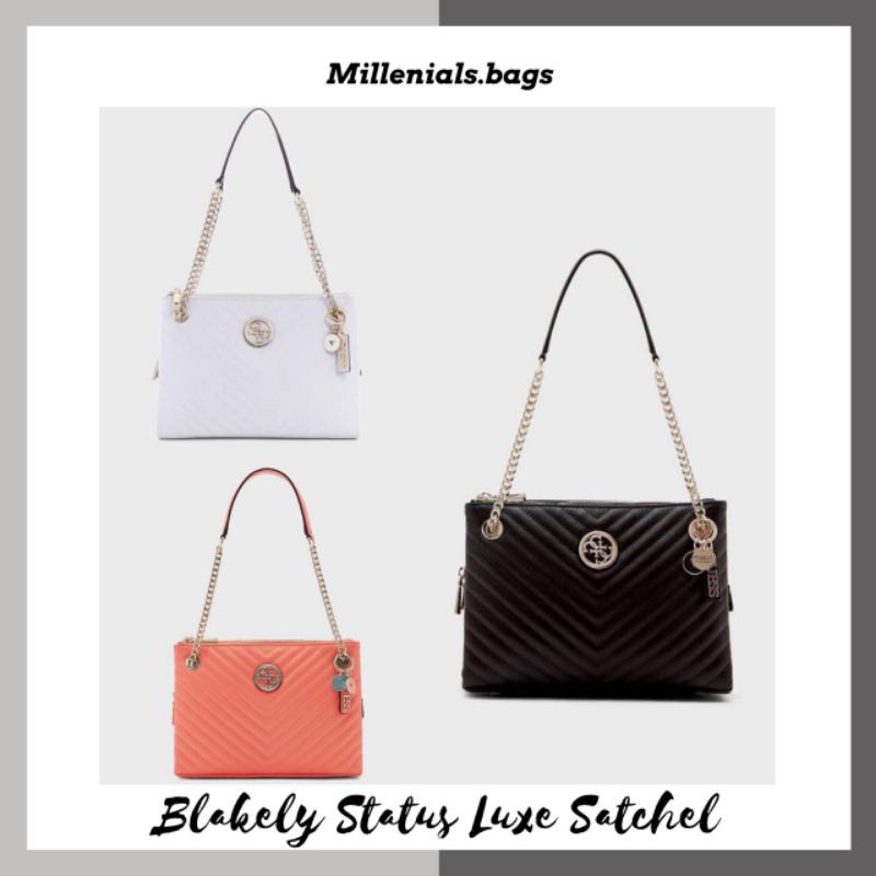 Guess blakely status luxe satchel