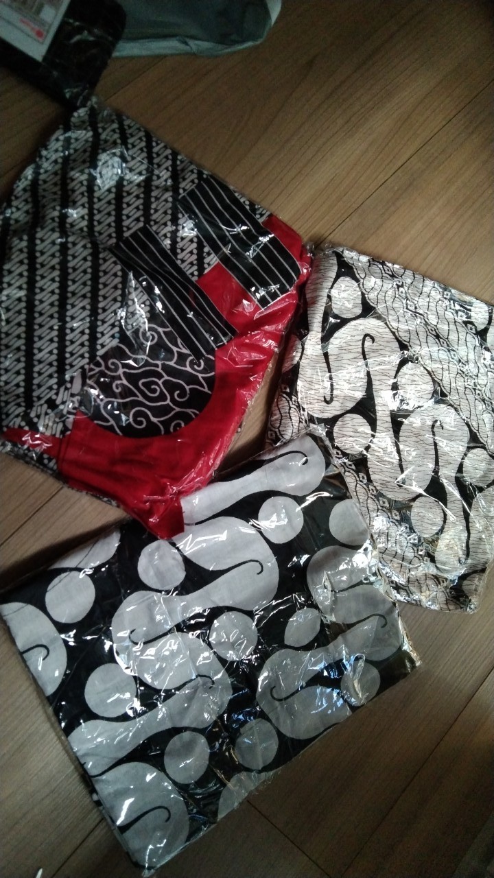Vest Monochrome Salur Seling Batik Luaran Kardigan Monokrom Outerwear Kerja Kantoran