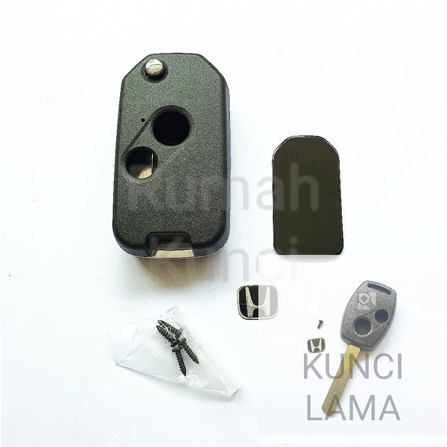 Flip Key Casing Kunci Lipat Honda BRIO CRV JAZZ  MOBILIO 2 Tombol