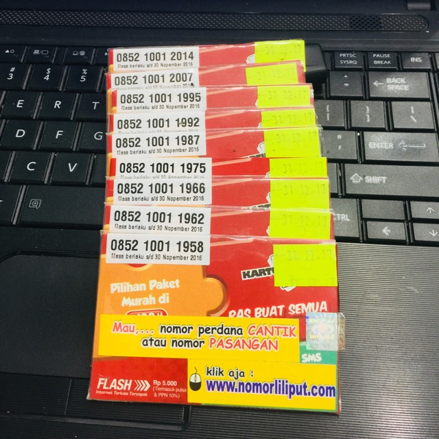 NOMOR CANTIK KARTU AS SERI TAHUN