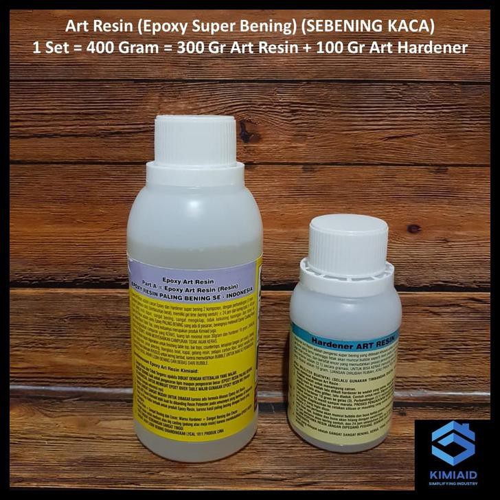 Terbatas - Epoxy Resin Table Top - 400 Gr - Art Resin - Resin Meja Kayu
