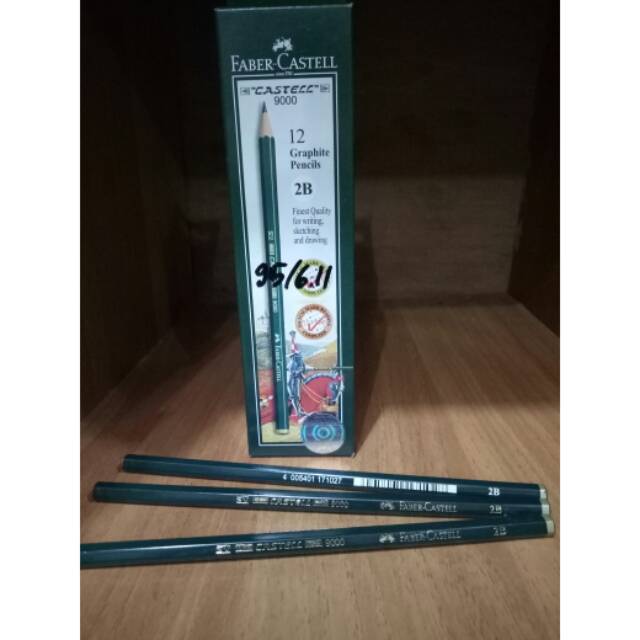 Pinsil  faber castell 9000 1pak isi 12biji