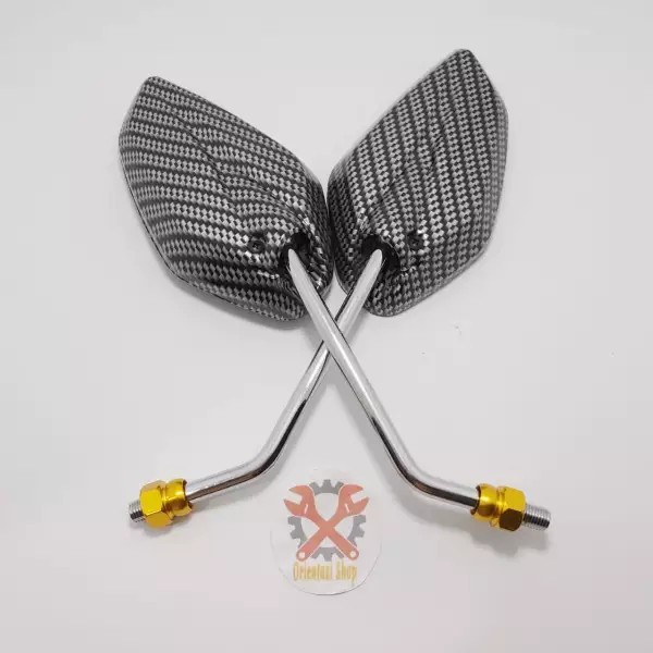 Spion jupiter karbon carbon  Nmax tangkai chrome panjang universal yamaha mio nmax aerox vixion dll