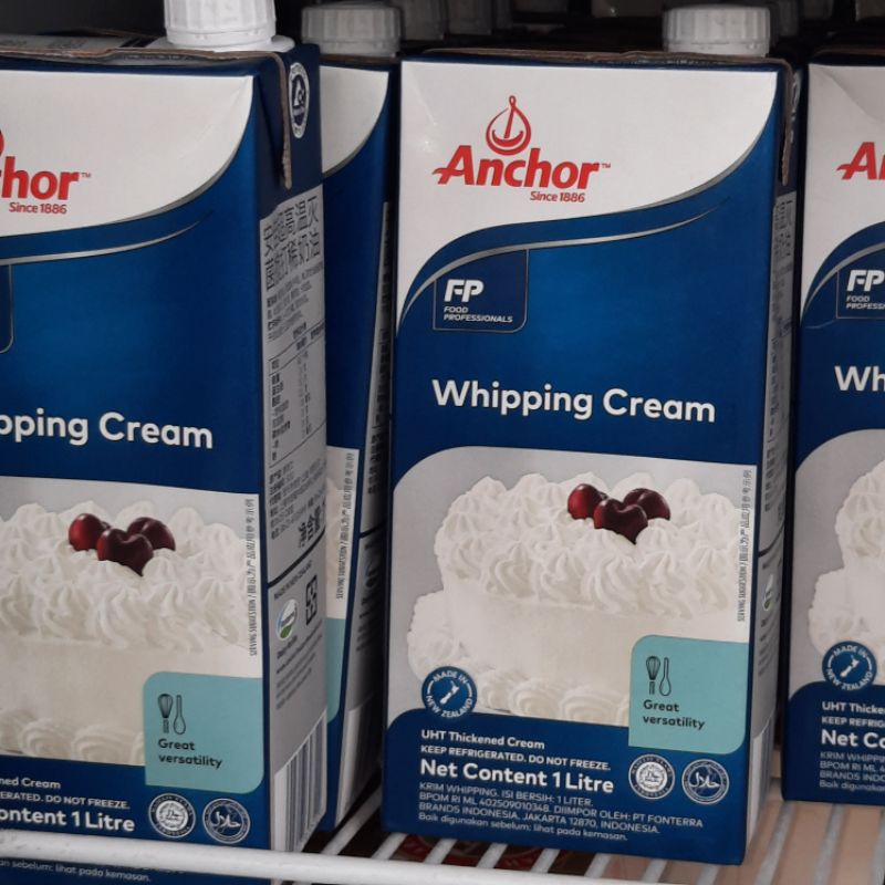 

ANCHOR WHIPPY CREAM 12X1L (KHUSUS PENGIRIMAN INSTAN COURIER)