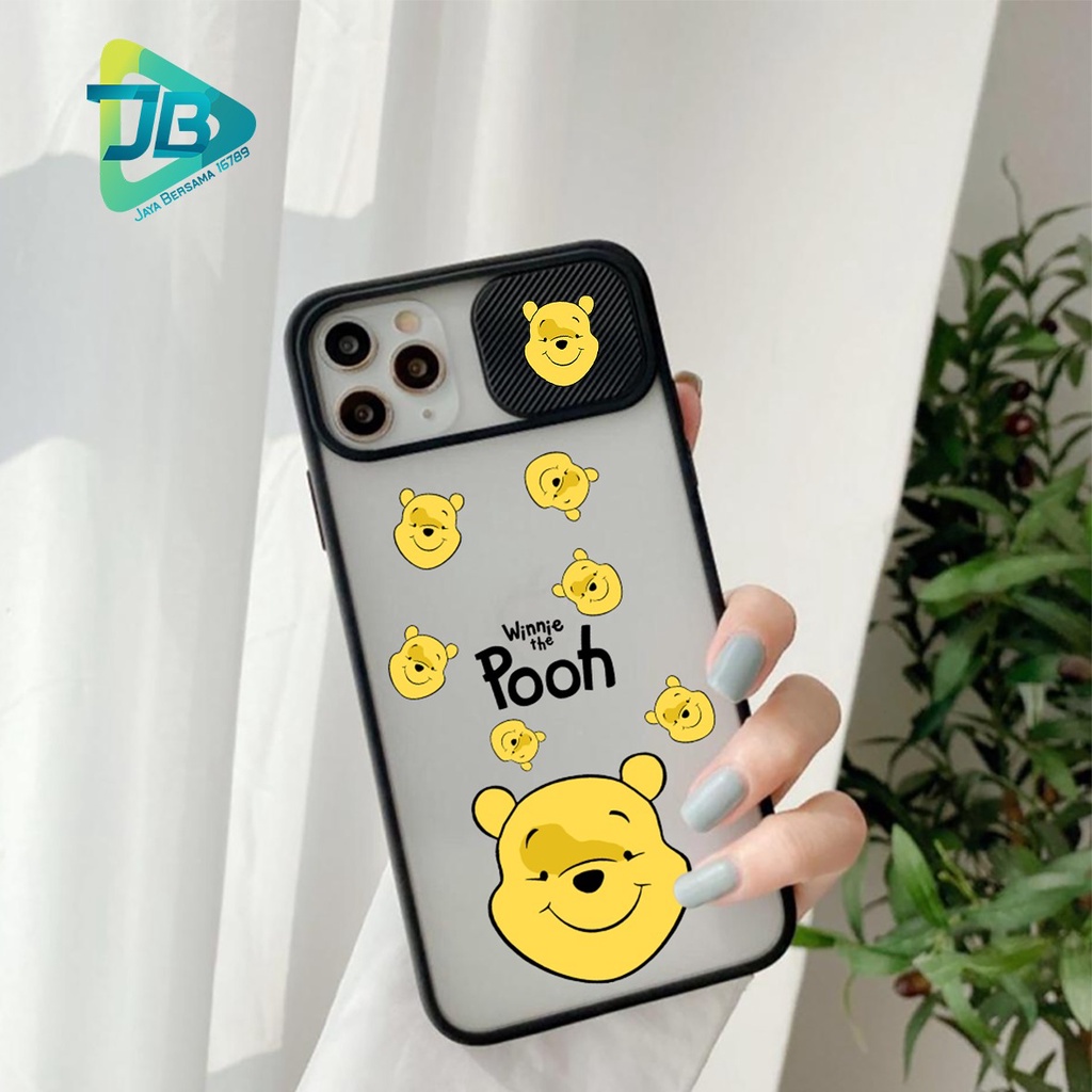 SOFTCASE SLIDE KAMERA WINNIE THE POOH OPPO VIVO SAMSUNG XIAOMI REALME IPHONE ALL TYPE JB4974