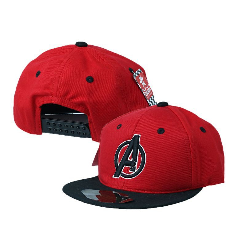 Topi Anak Cowok Cewek Snapback Distro / Topi Hip hop anak Bordir Avengers-1