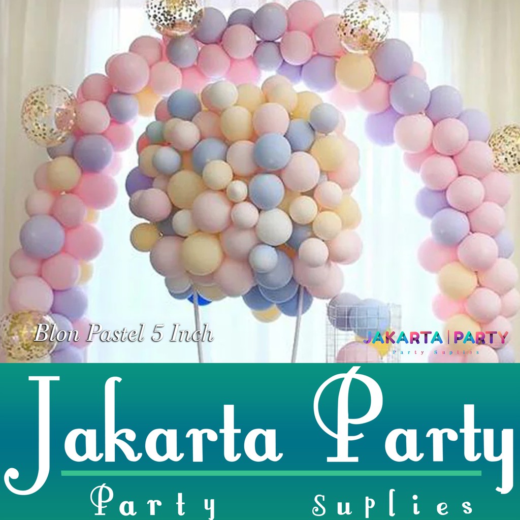 Balon Latex Pastel 5inch 1 Pack Isi 100 Pcs / Balon Macaron Per Pack