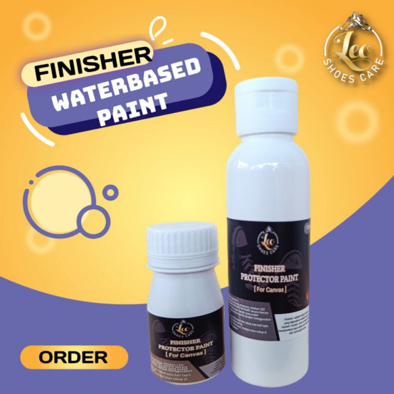 Coating Cairan Pelapis Cat Varnis Finisher Waterbased Paint - Finisher Protector Paint Leo Pernis Tas Sepatu Kanvas