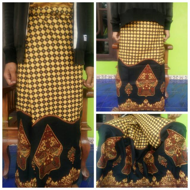 Sarung batik wayang motif gunungan