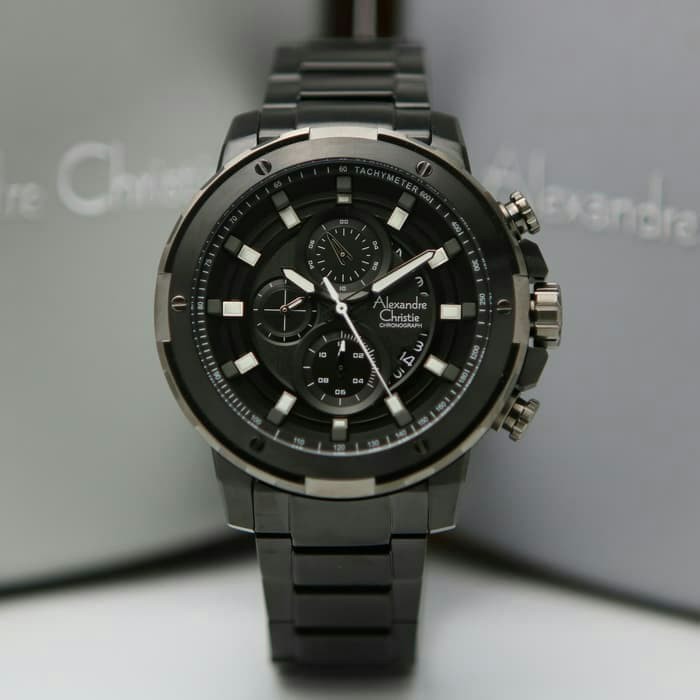 Jam Tangan Pria Alexandre Christie Ac6528 Original Black