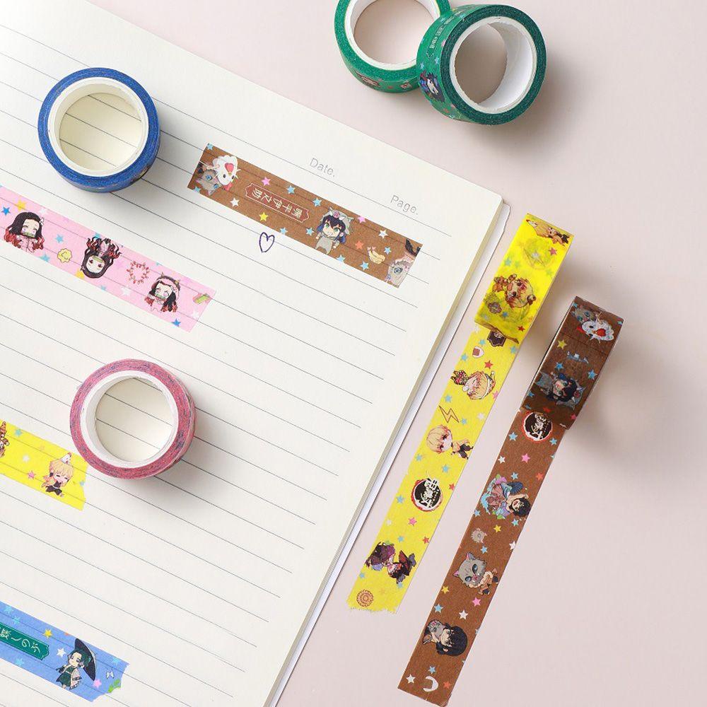 Pineapple Demon Slayer Washi Tape Perlengkapan Sekolah Laptop Foto Stationary Journal Diary Label