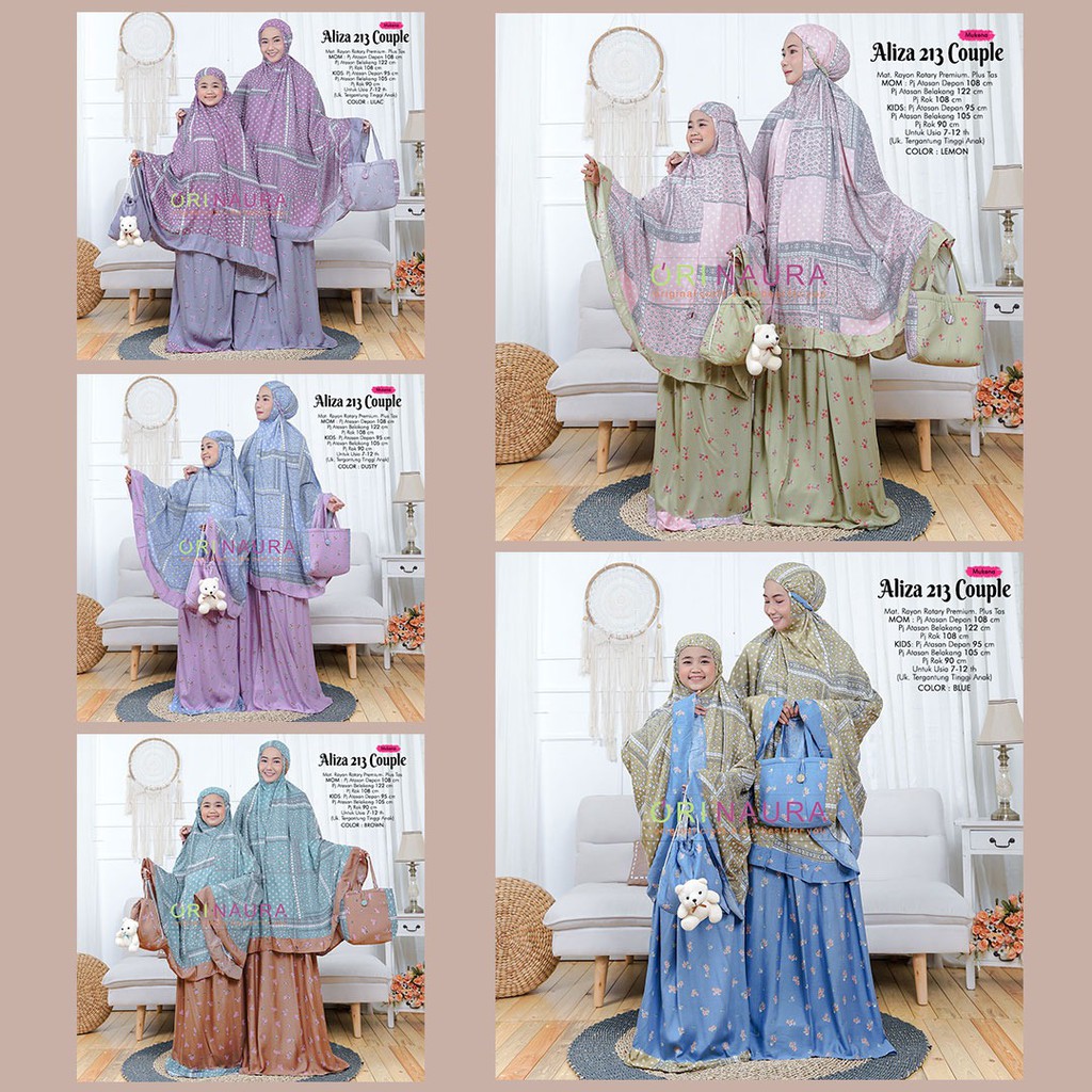 mukena anak 10 tahun / mukena anak 12 tahun / mukena anak 7 tahun /mukena kekinian SEPAKET ALIZA 213