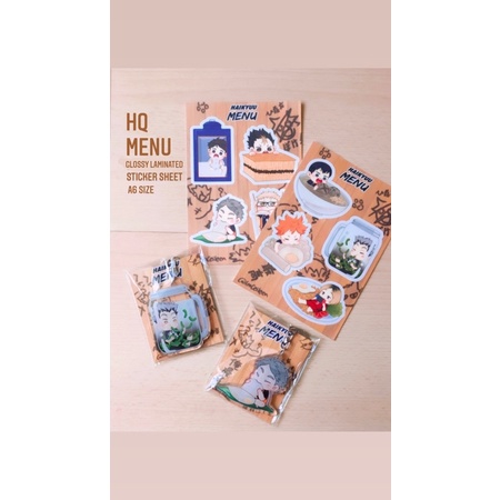 

Haikyuu Menu sticker sheet