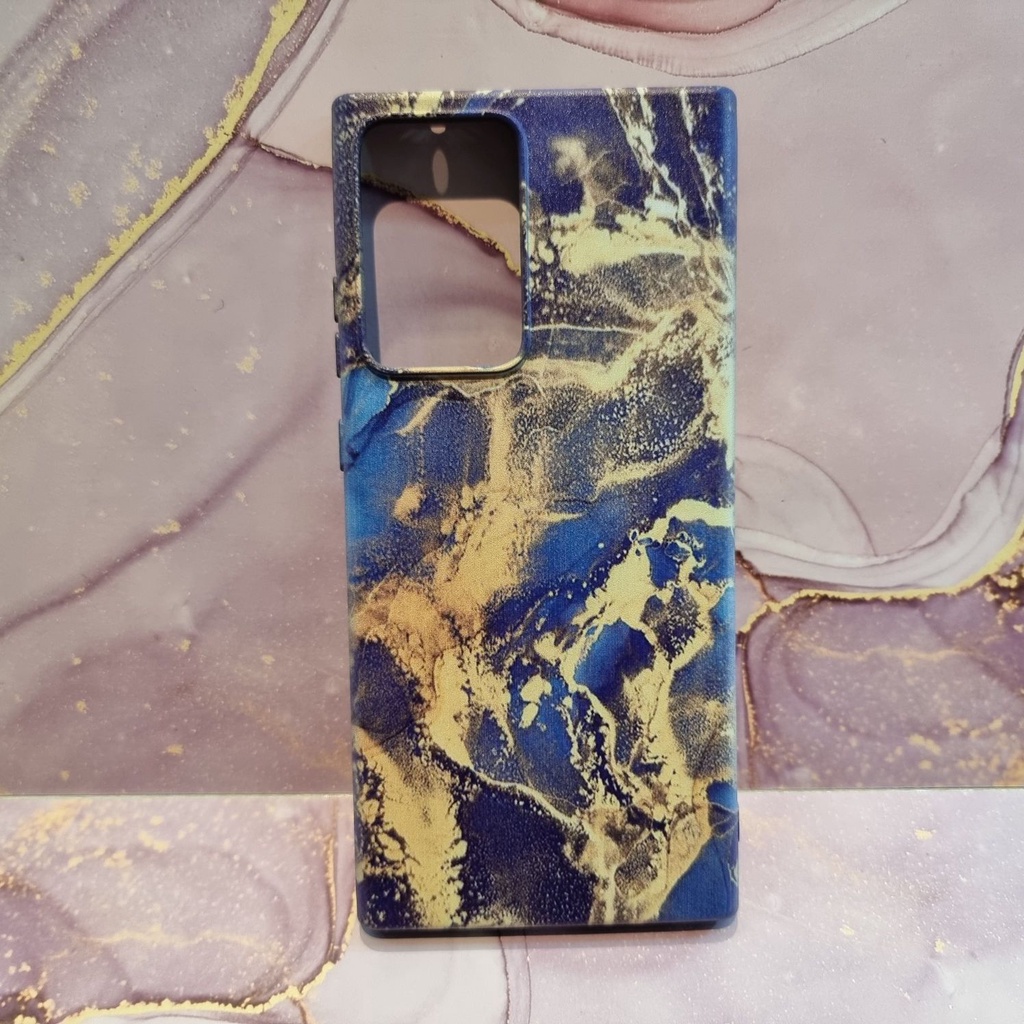 Casing HP Samsung Note 20 Ultra - Marble Biru