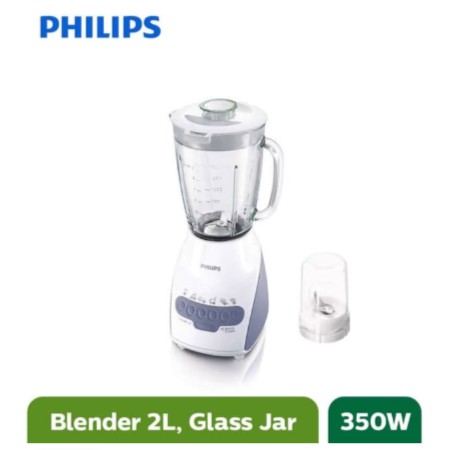 Philips Blender Gelas Kaca / Beling 2 Liter HR 2116 GARANSI 2L 350W