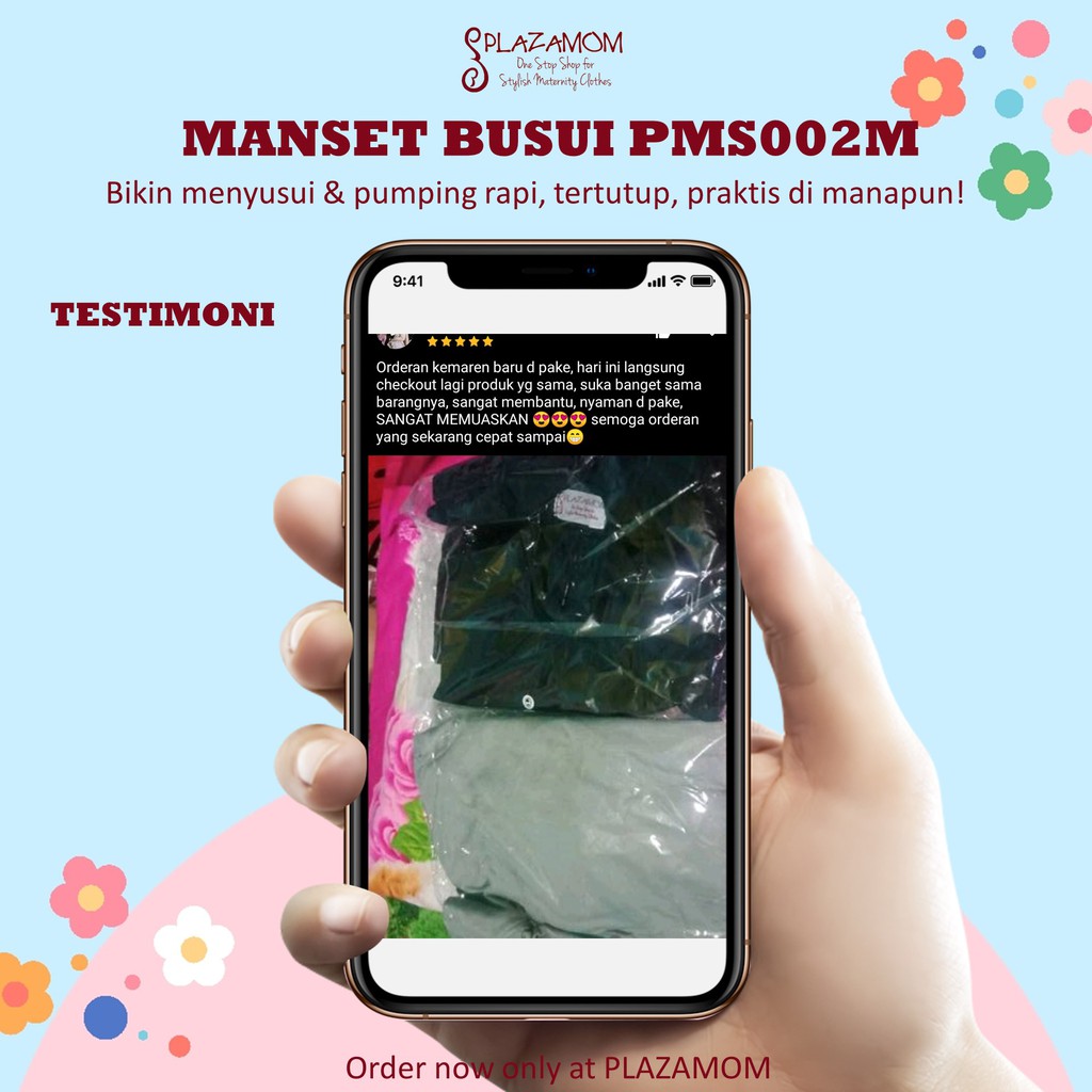 MANSET BUSUI LENGAN PANJANG PMS002M - Dalaman Bikin Menyusui / pompa ASI praktis, rapi, tertutup