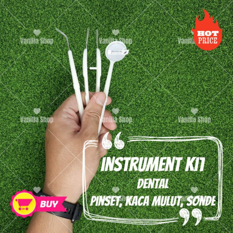 Dental Instrumen Kit Disposable (sonde pinset kacamulut)