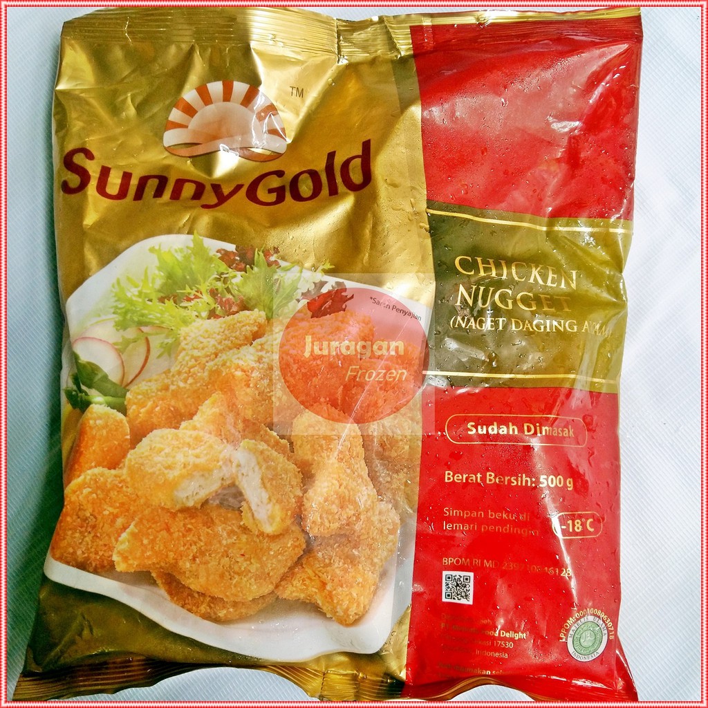 

SUNNY GOLD CHICKEN NUGGET 500g NAGET DAGING AYAM FROZEN FOOD