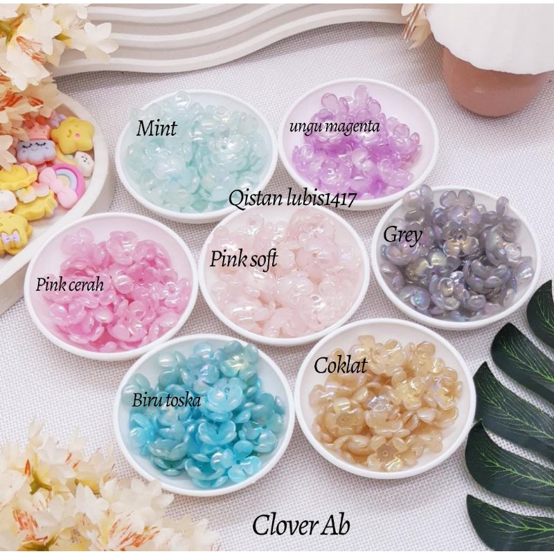 Mote kelopak Clover Ab 15pcs