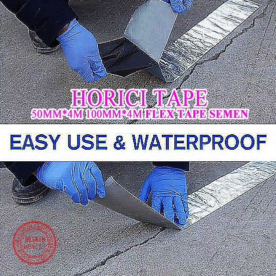HORICI Aluminium Foil Butyl Rubber Waterproof Tape/Lakban Aluminium Anti Bocor/Flex Tape Semen