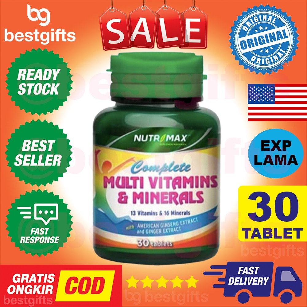 NUTRIMAX COMPLETE MULTIVITAMINS MINERALS 30 TABLET