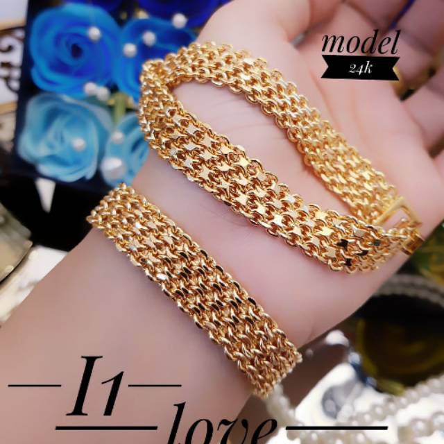 Xuping gelang lapis emas 24k 2107