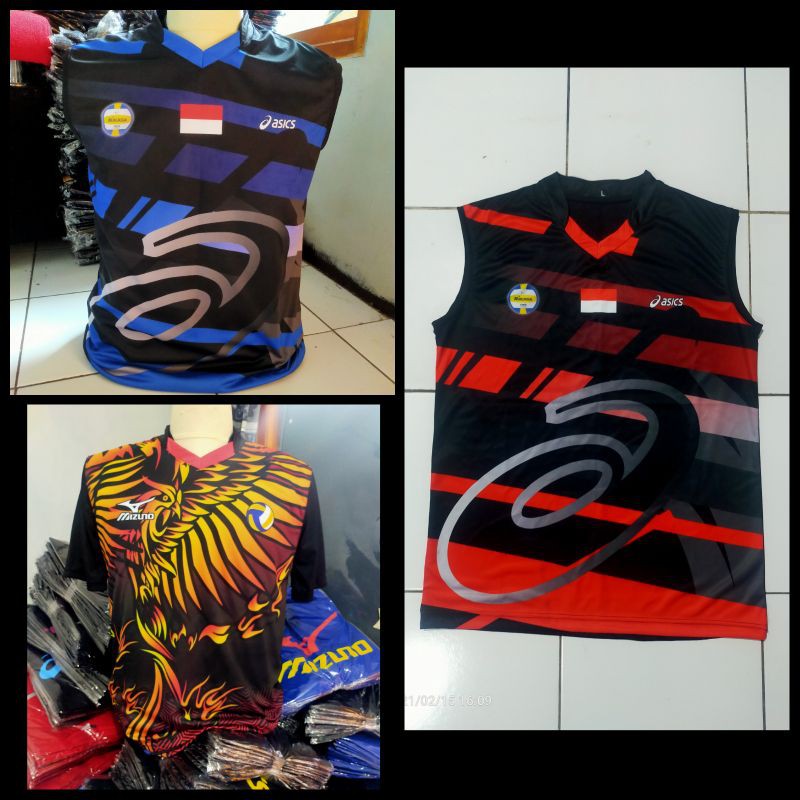 BAJU VOLI.BAJU PRINTING.BAJU SINGLET